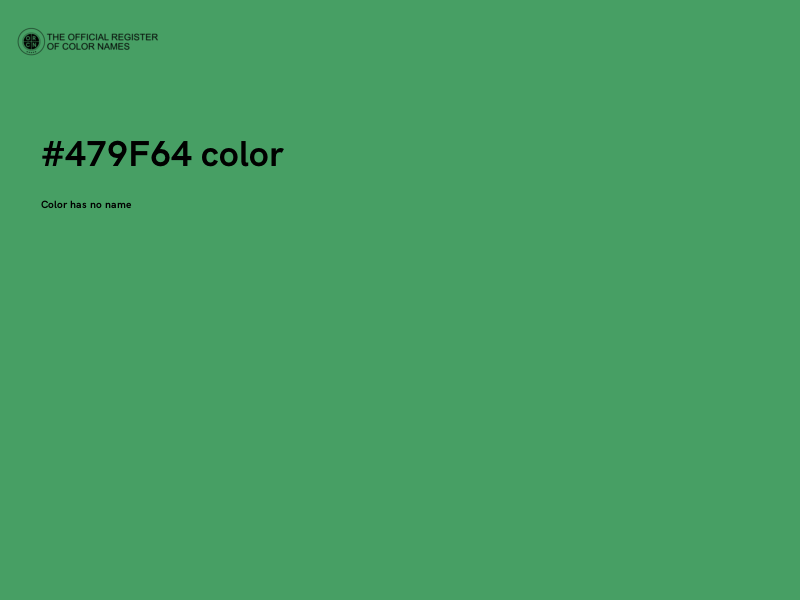 #479F64 color image