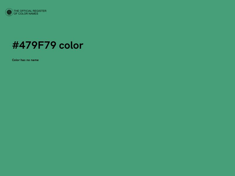 #479F79 color image