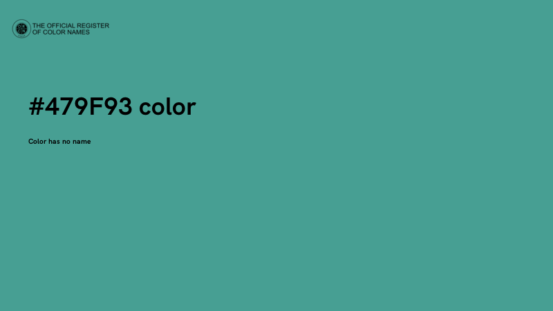 #479F93 color image