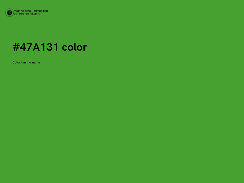 #47A131 color image