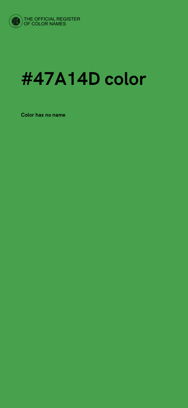 #47A14D color image