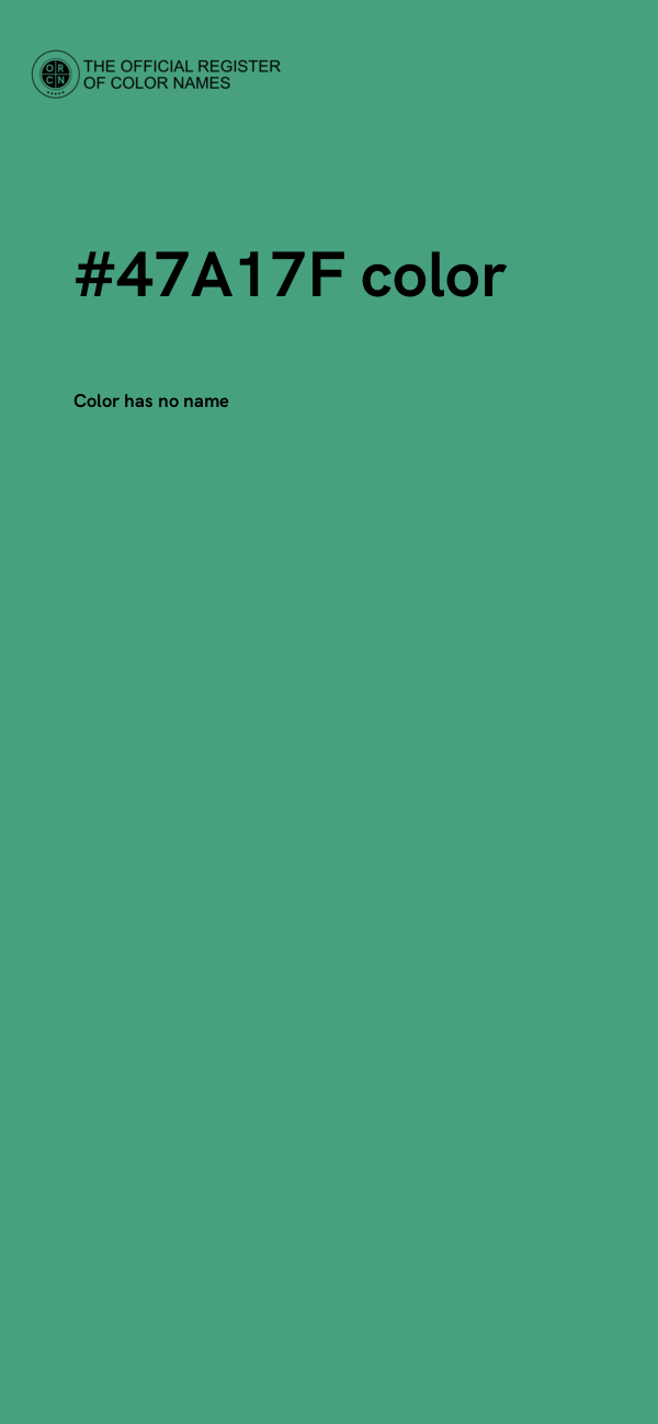 #47A17F color image