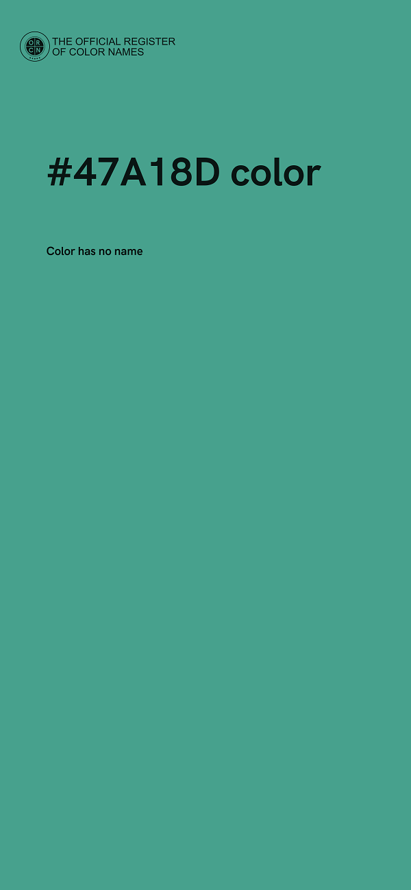 #47A18D color image