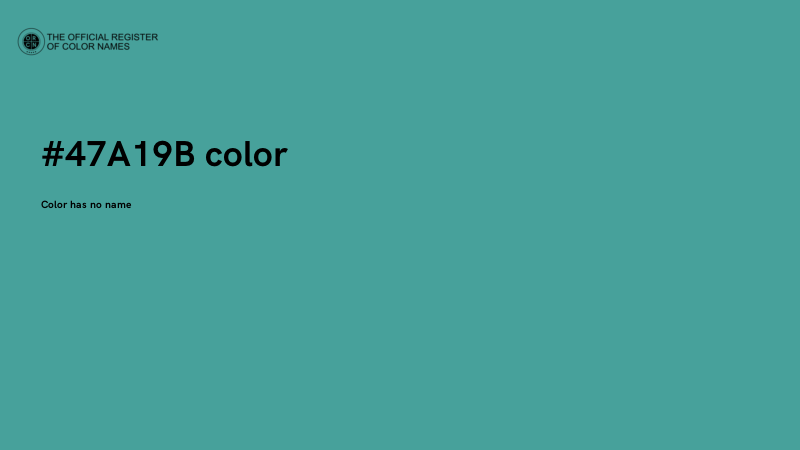 #47A19B color image