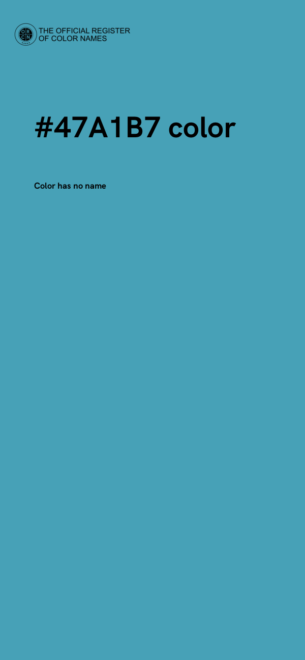 #47A1B7 color image