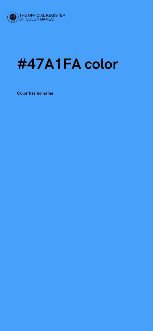 #47A1FA color image