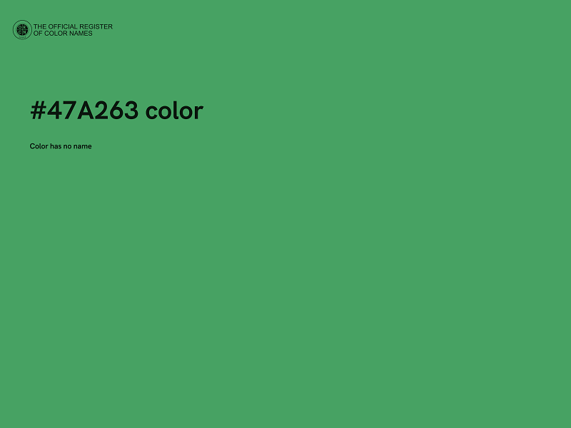 #47A263 color image