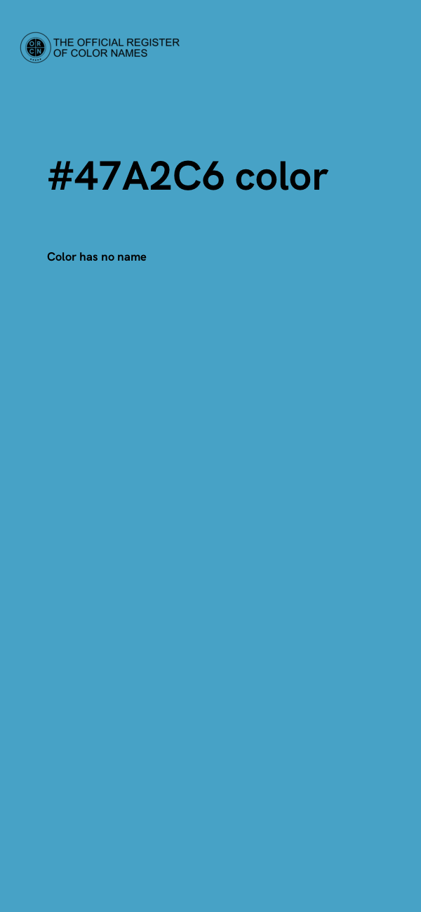 #47A2C6 color image
