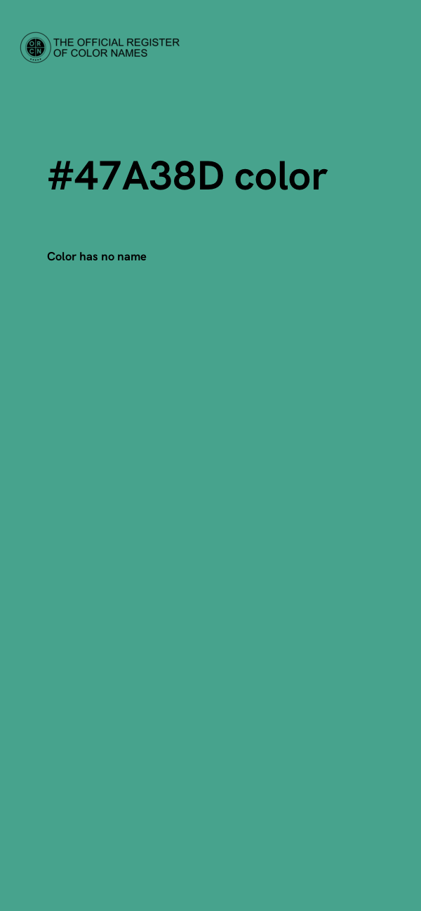 #47A38D color image