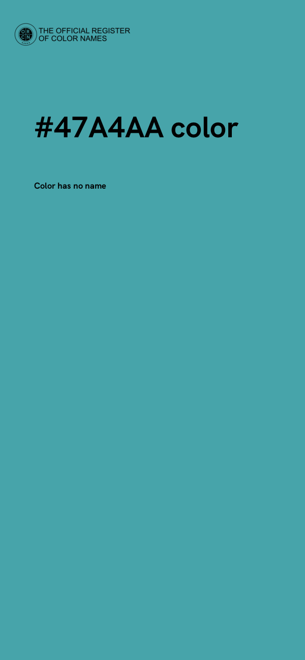 #47A4AA color image