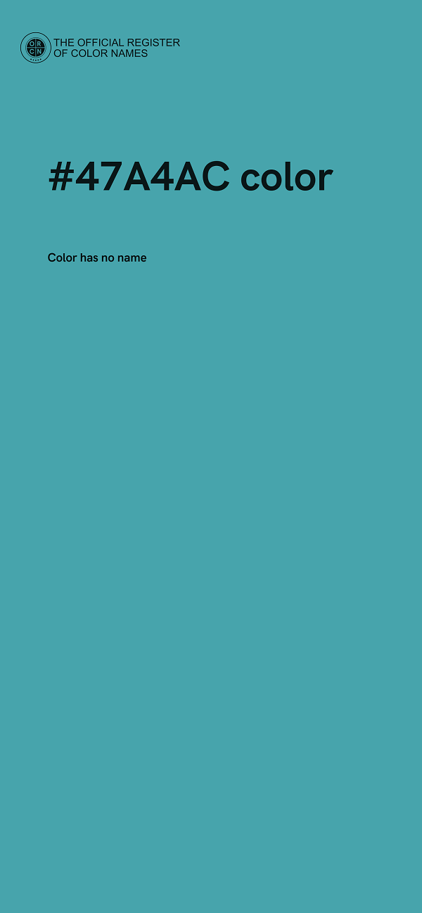 #47A4AC color image