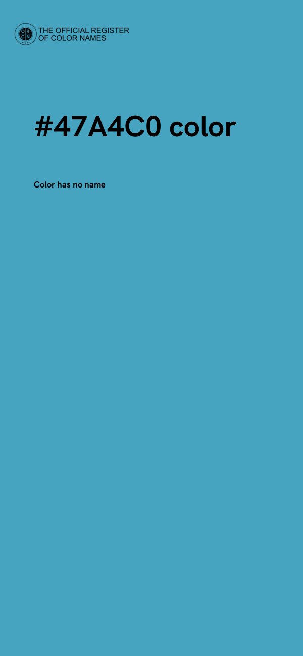 #47A4C0 color image