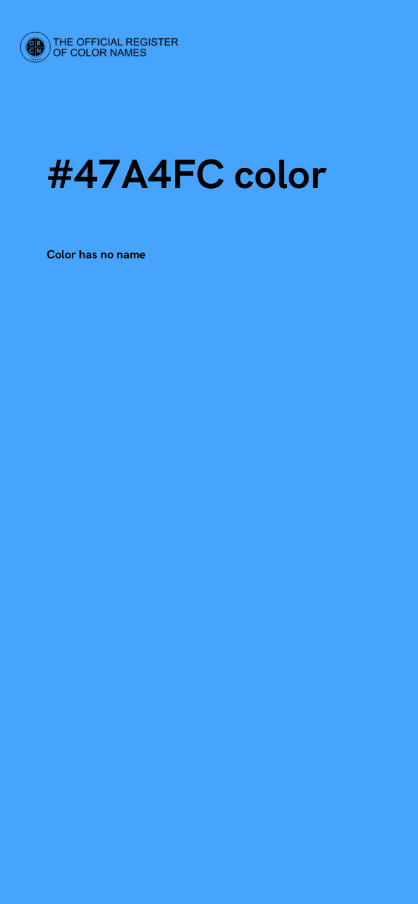 #47A4FC color image