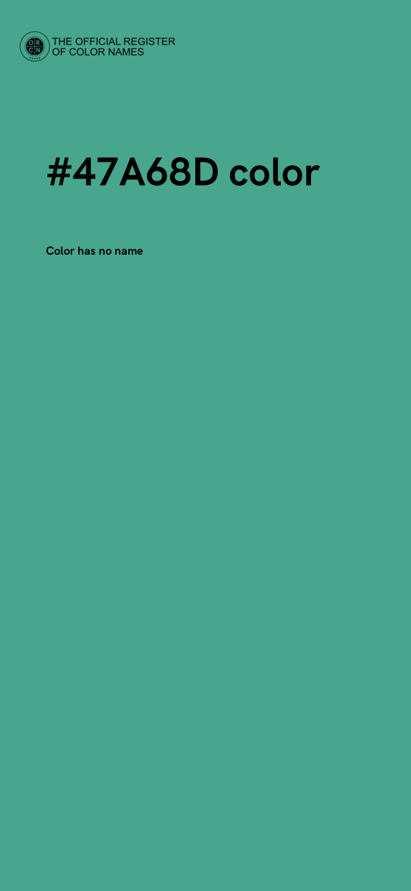 #47A68D color image