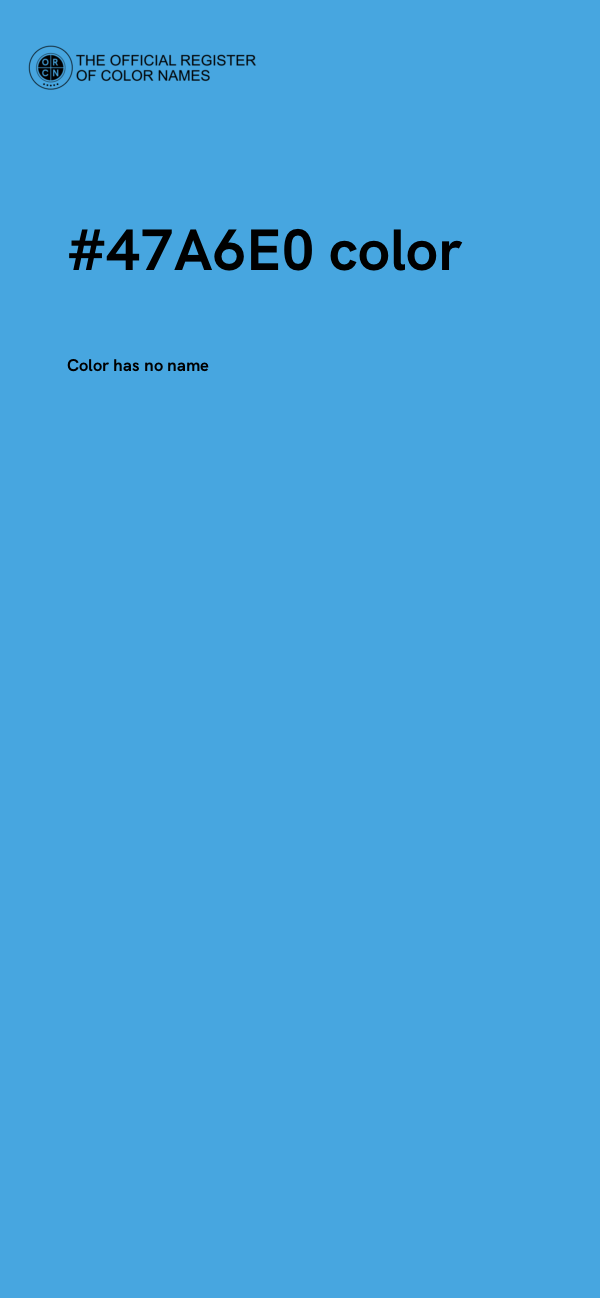 #47A6E0 color image