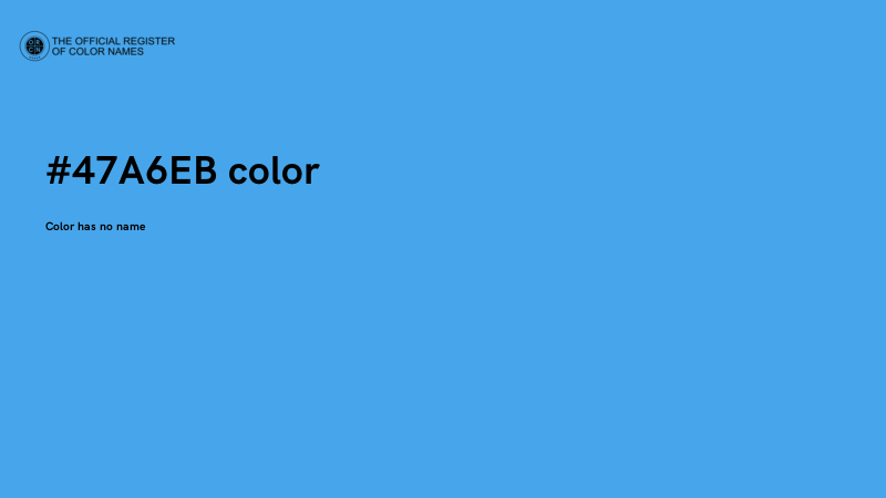 #47A6EB color image