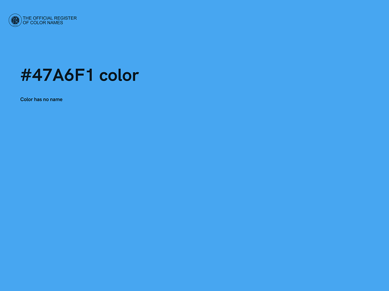 #47A6F1 color image