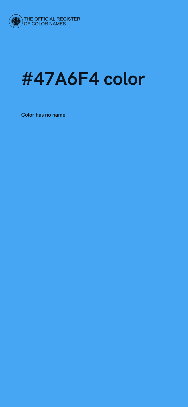 #47A6F4 color image