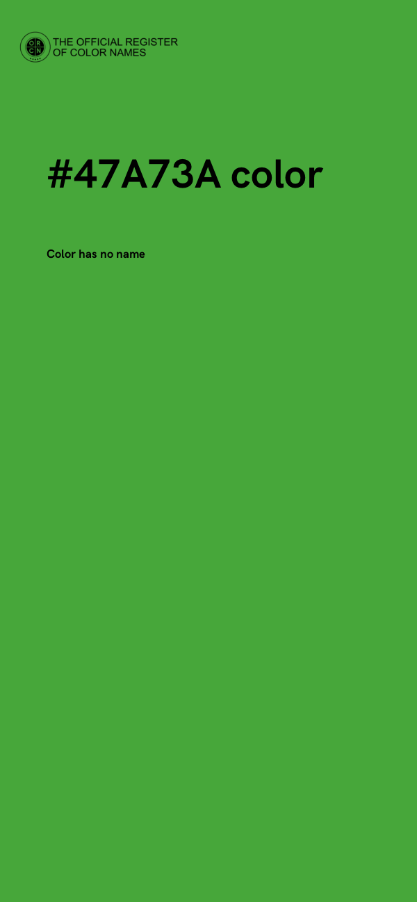 #47A73A color image
