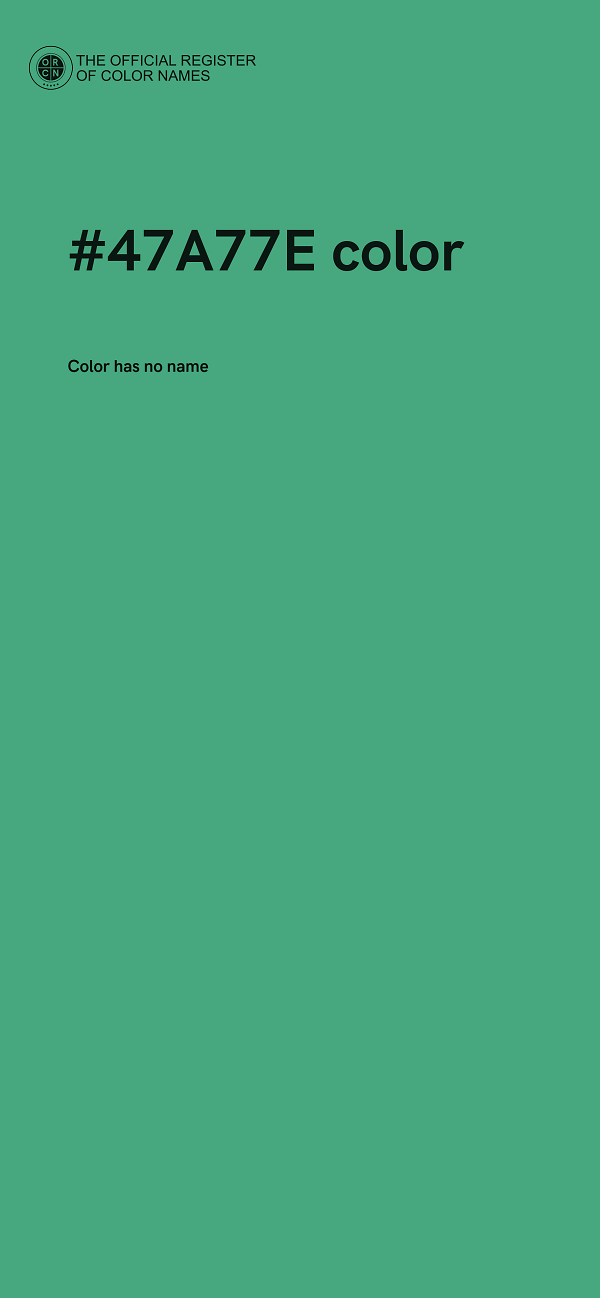 #47A77E color image