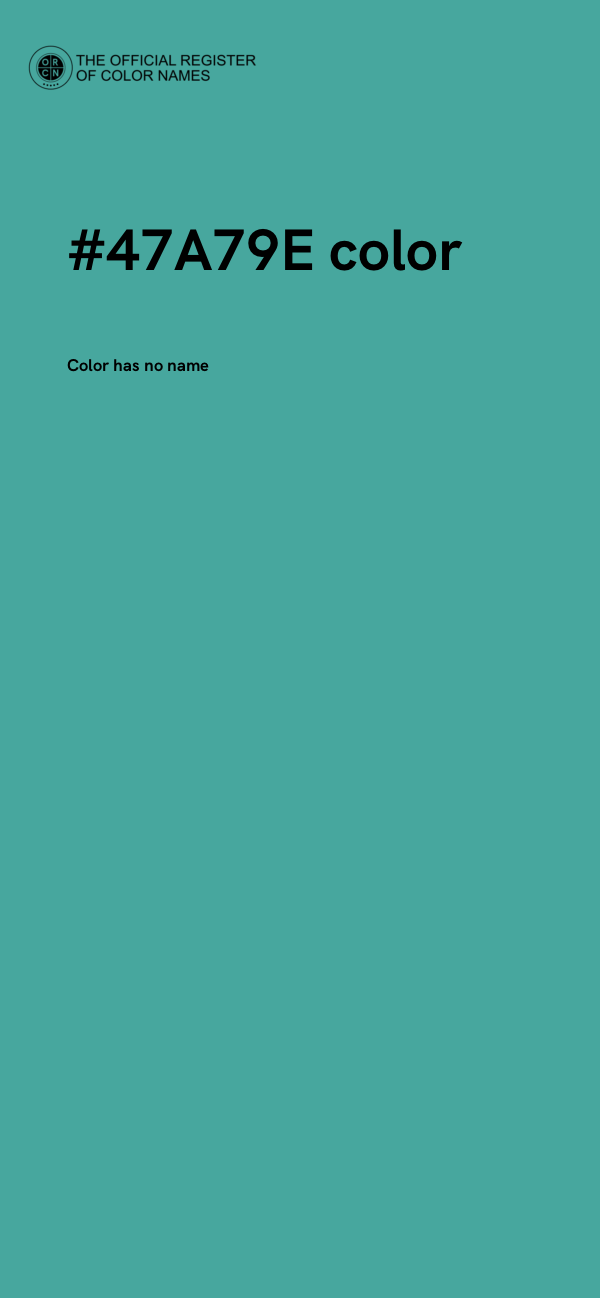 #47A79E color image