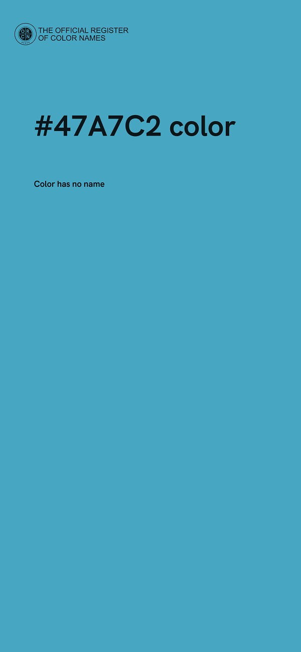 #47A7C2 color image