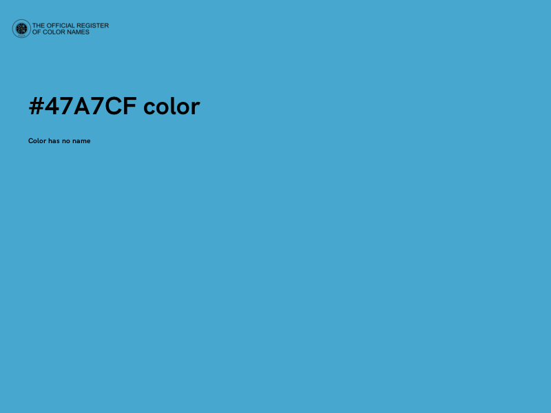 #47A7CF color image