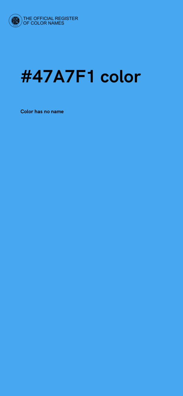 #47A7F1 color image