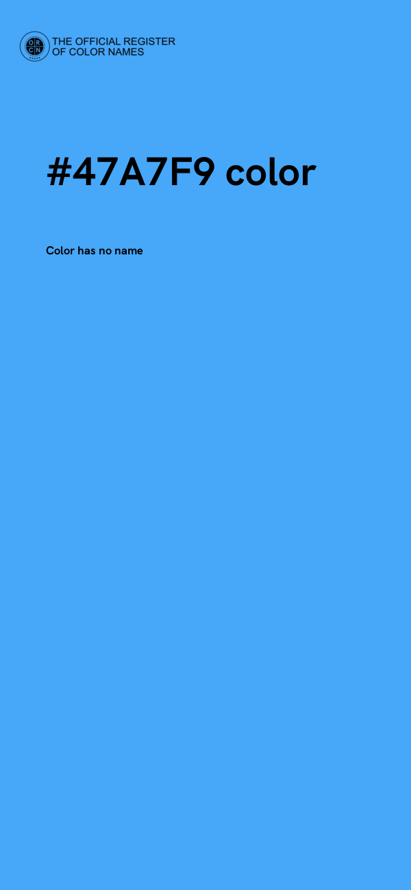 #47A7F9 color image