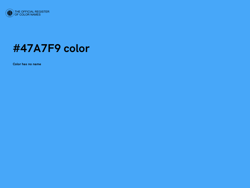#47A7F9 color image