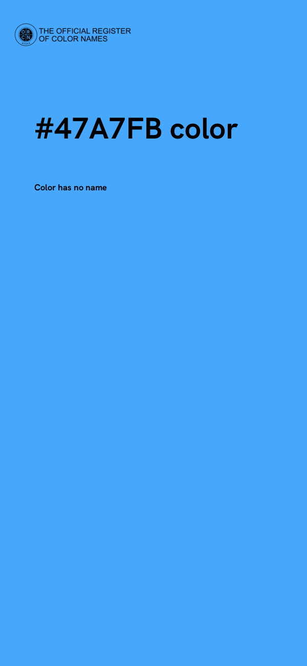 #47A7FB color image
