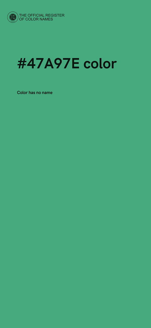 #47A97E color image