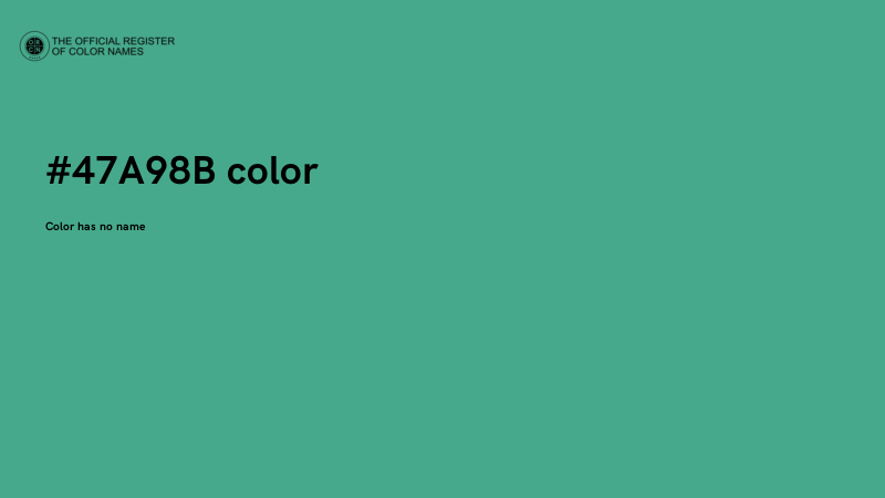 #47A98B color image