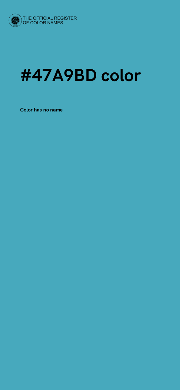 #47A9BD color image
