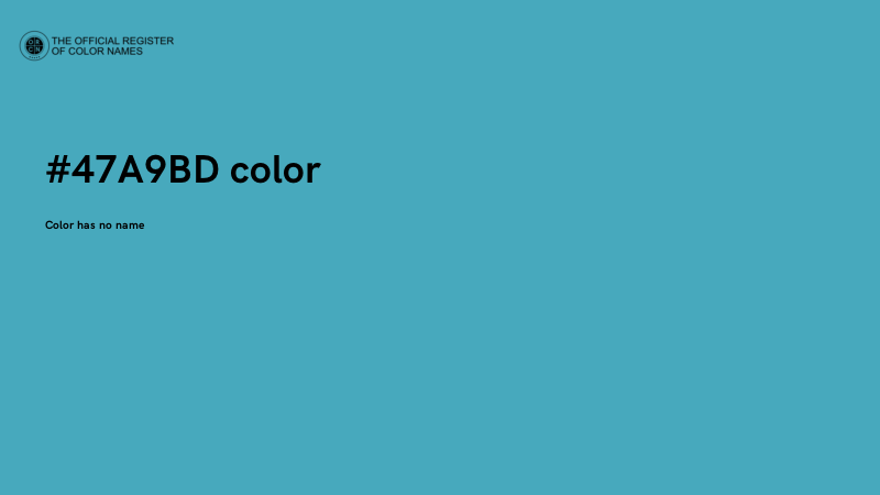 #47A9BD color image