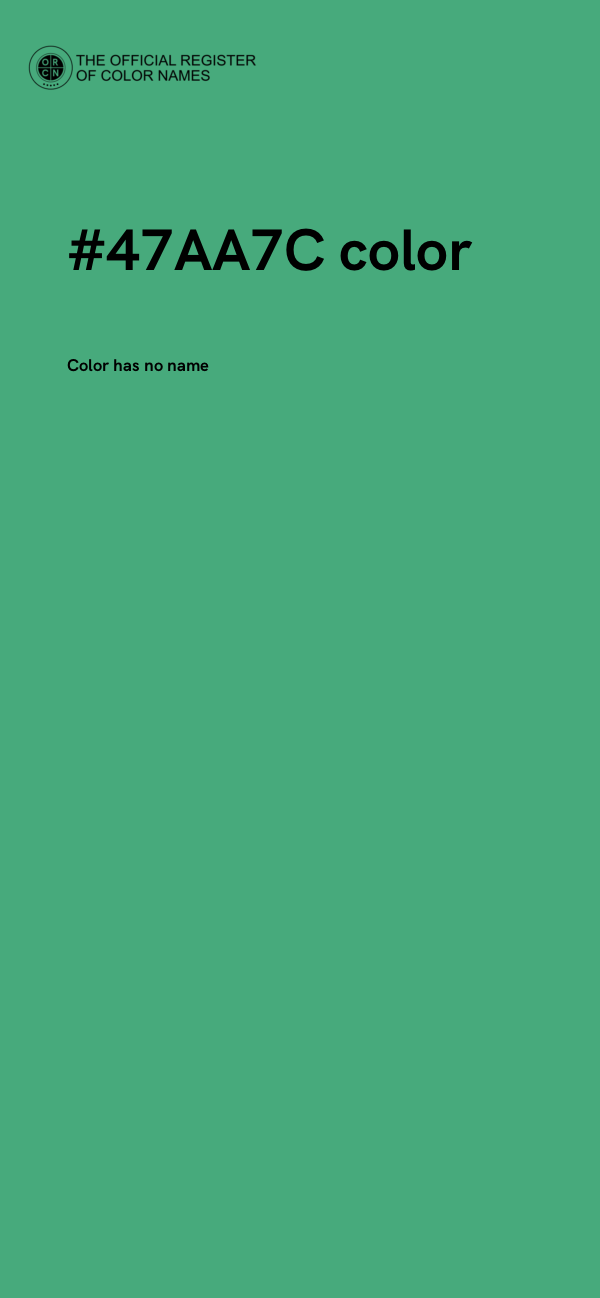 #47AA7C color image