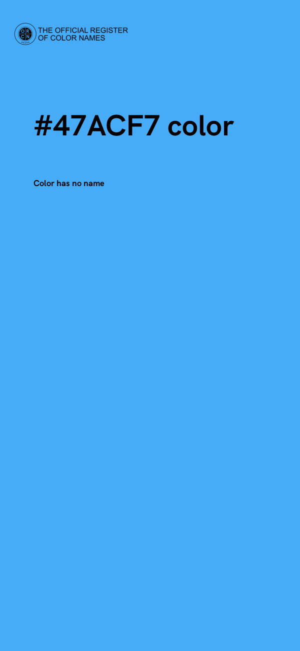 #47ACF7 color image