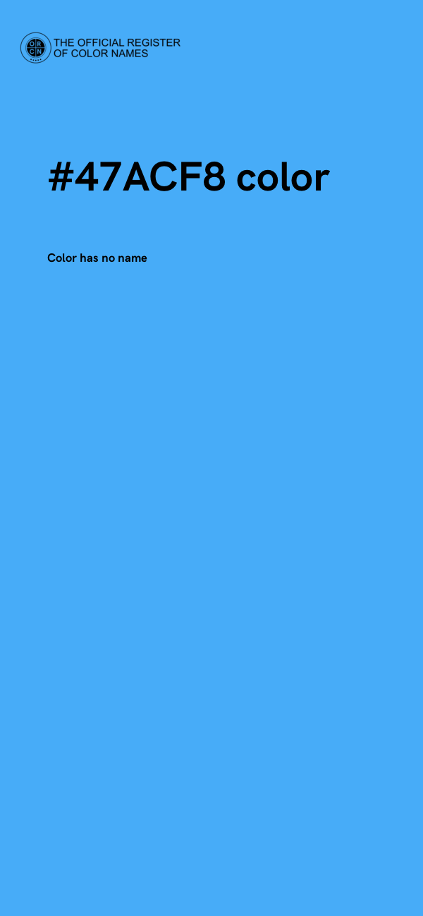 #47ACF8 color image