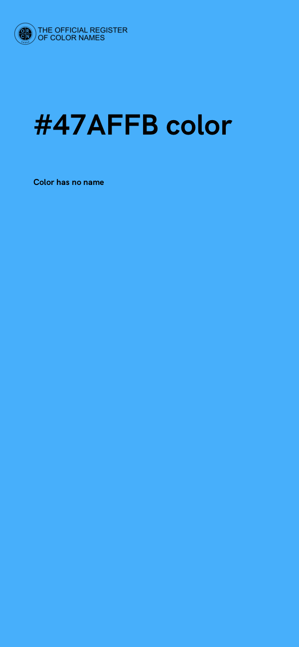 #47AFFB color image