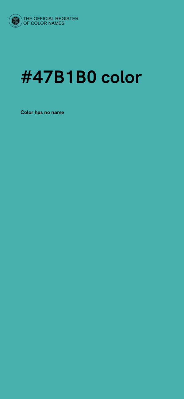 #47B1B0 color image