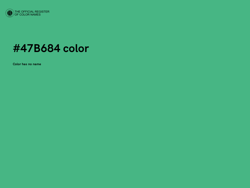 #47B684 color image