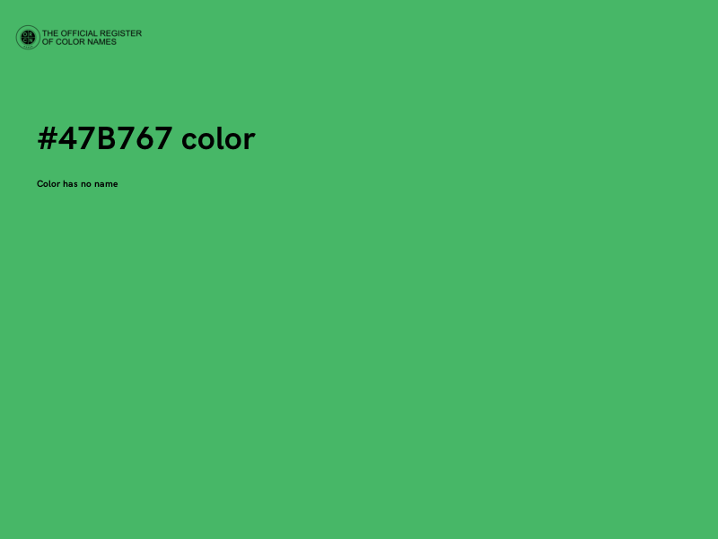 #47B767 color image