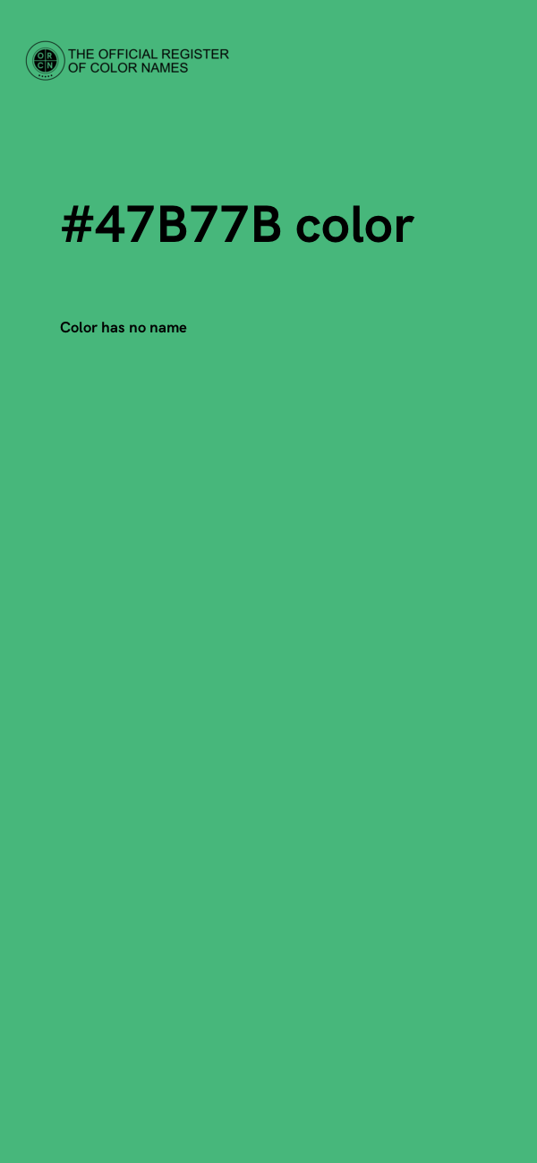 #47B77B color image