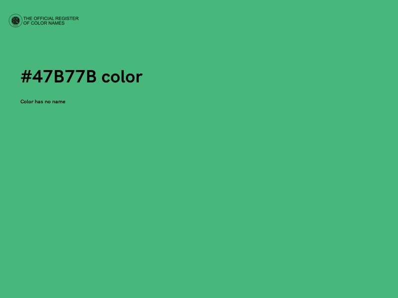 #47B77B color image