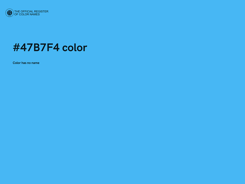 #47B7F4 color image
