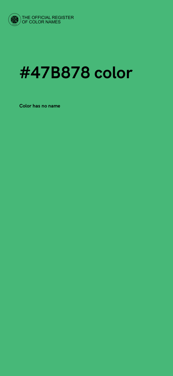 #47B878 color image