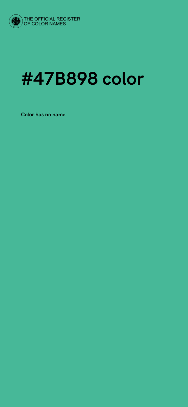 #47B898 color image