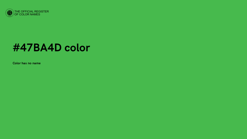 #47BA4D color image