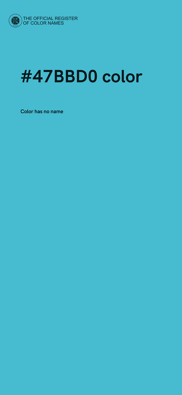 #47BBD0 color image