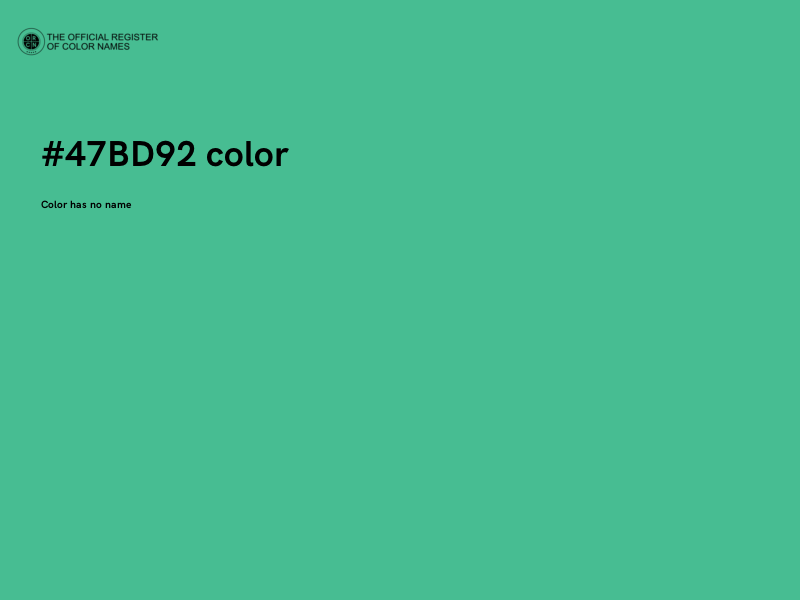 #47BD92 color image